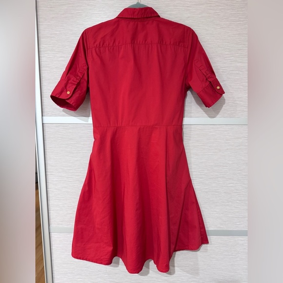 Ralph Lauren Red Dress In Size 2 - Picture 5 of 13